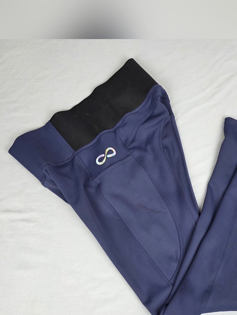 Dover Saddlery Women's Riding Pants Stride,  Knee-Patch Breech, Navy Size 28